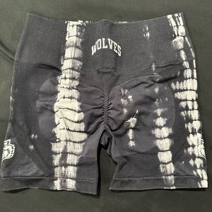 Womens darc sport seamless black and white tie dye